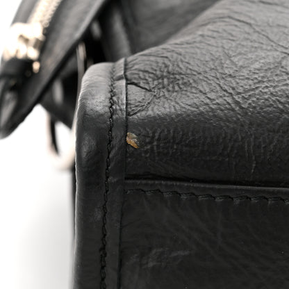 Balenciaga Matte Goatskin Rubber Covered Classic Hardware Mini City Black 11 of 11