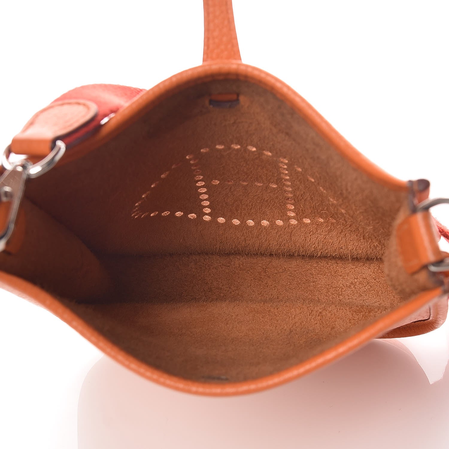 Hermes Taurillon Clemence Amazone Evelyne TPM Orange Peony 7 of 14