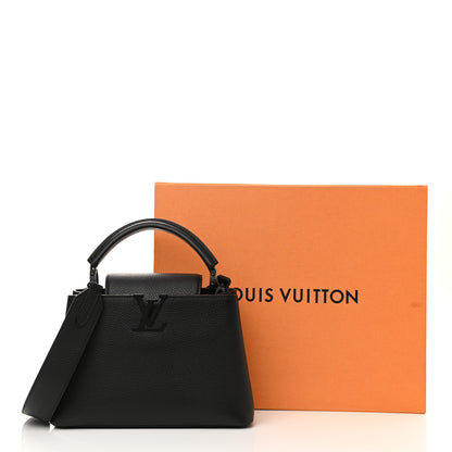 Louis Vuitton Taurillon Capucines BB Matte Black 10 of 10