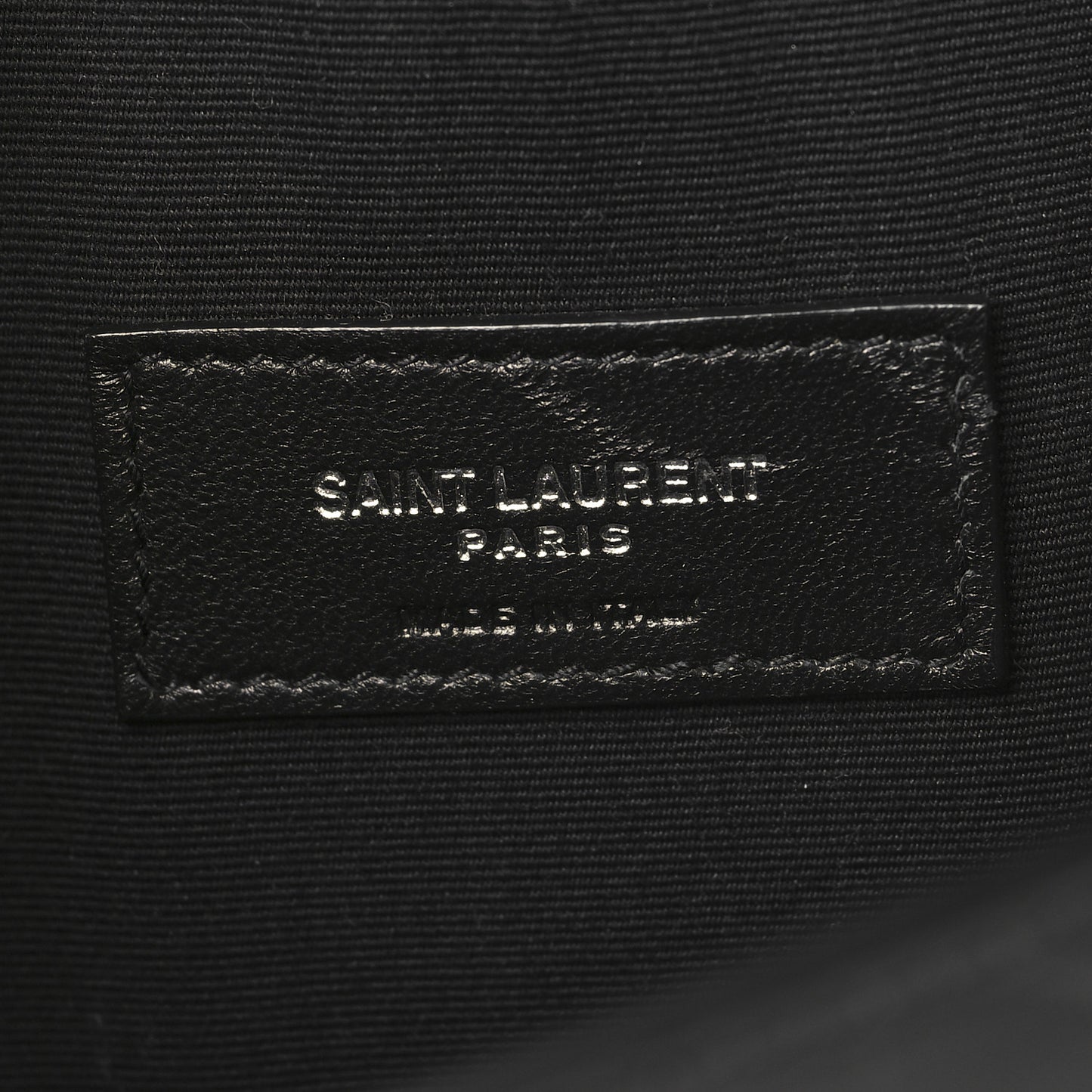 Calfskin Crocodile Embossed Uptown Monogram Clutch Black