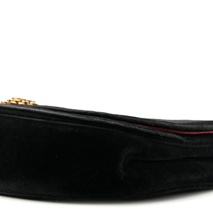 Chanel Velvet Horizontal Quilted Small Single Flap Black 9 of 17
