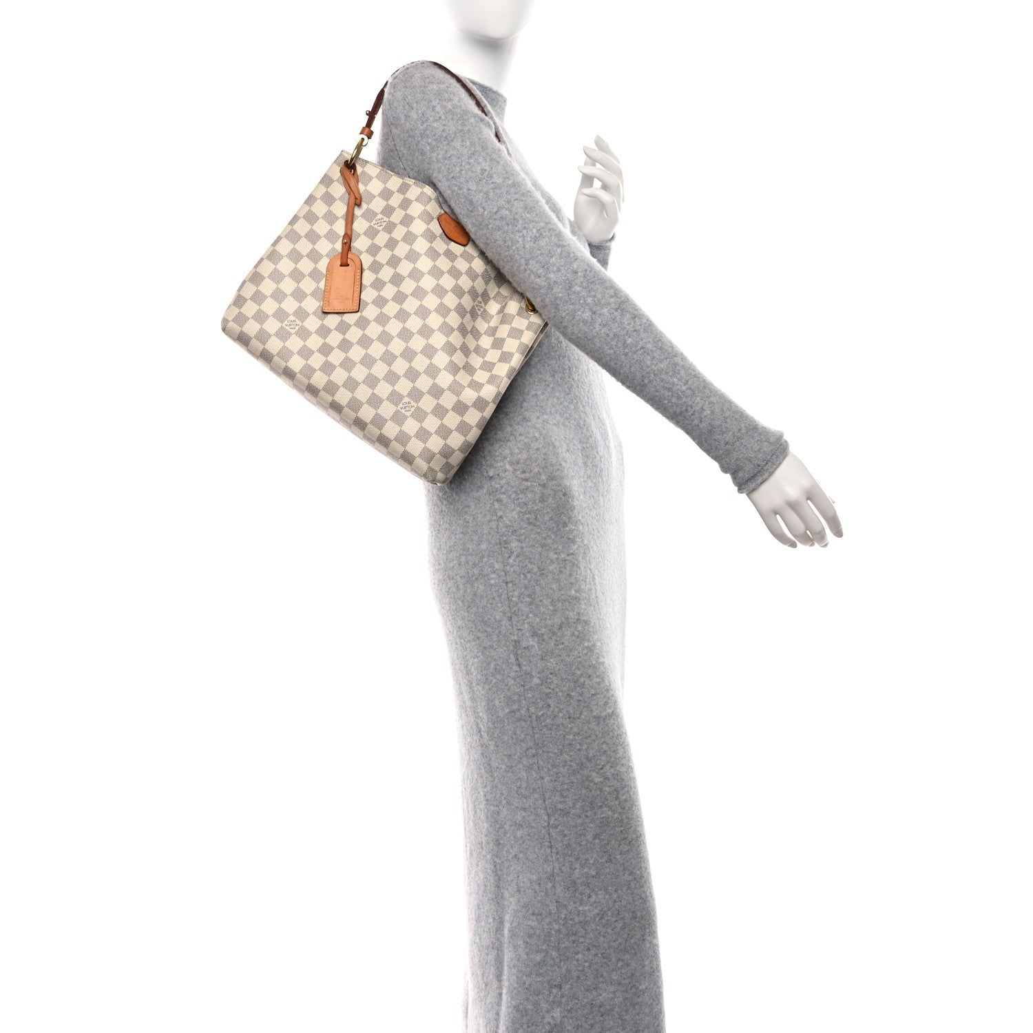 Louis Vuitton Damier Azur Graceful PM Rose Ballerine 2 of 11
