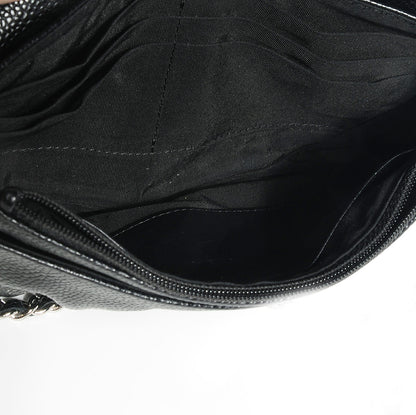 Chanel Caviar Half Moon Wallet On Chain WOC Black 7 of 9