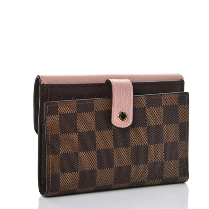 Louis Vuitton Damier Ebene Normandy Compact Wallet Rose Ballerine 3 of 9