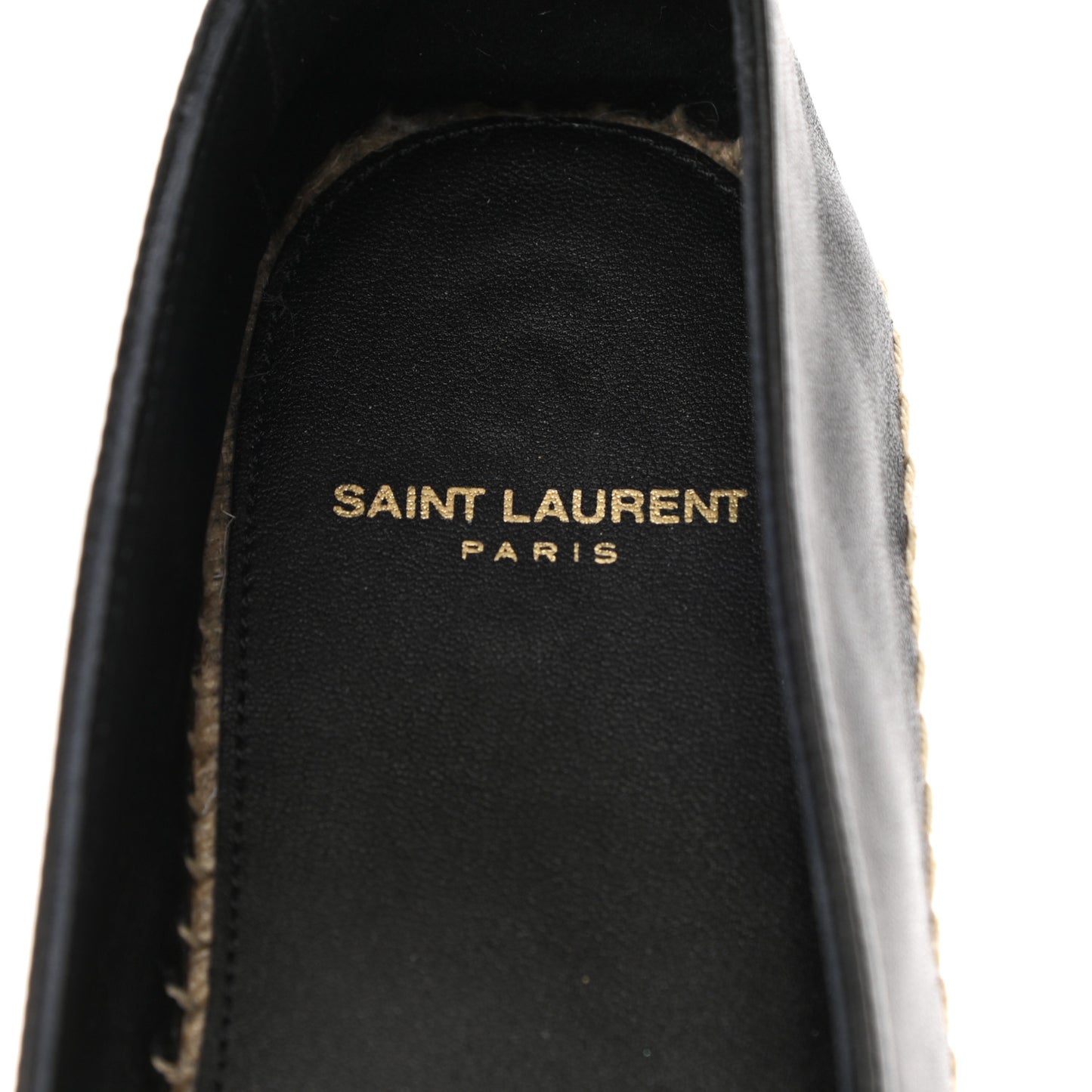Lambskin Monogram Espadrilles 38.5 Black