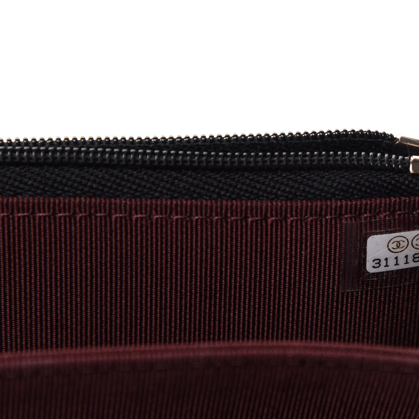 Caviar Quilted Mini Wallet On Chain WOC Black