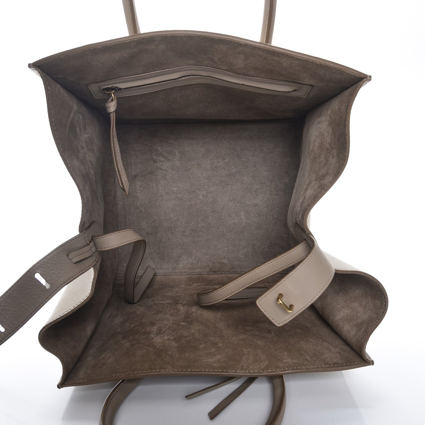 Supple Calfskin Medium Phantom Luggage Beige