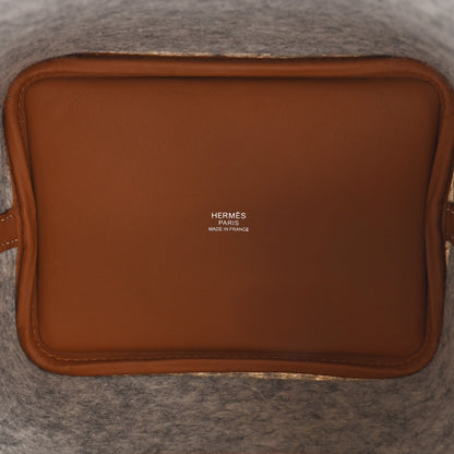 Hermes Feutre Swift Picotin Lock 18 PM Gris Clair Gold 5 of 11