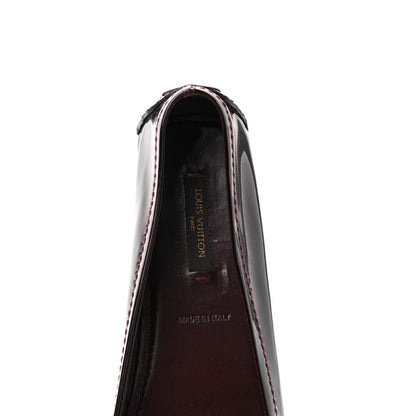Louis Vuitton Patent Calfskin Oxford Ballerina Flats 38 Amarante 6 of 8