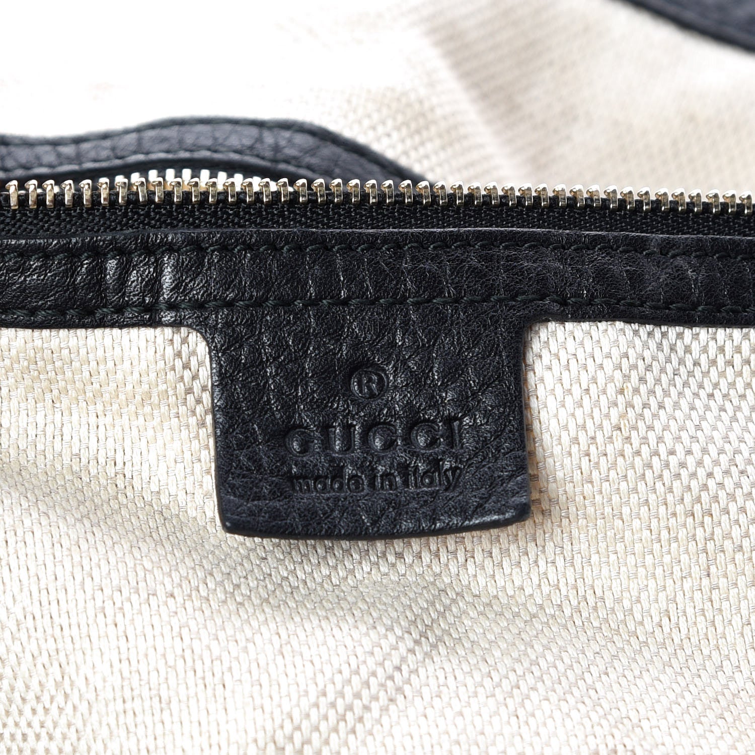 Gucci Pebbled Calfskin Large Soho Shoulder Bag Black 8 of 12