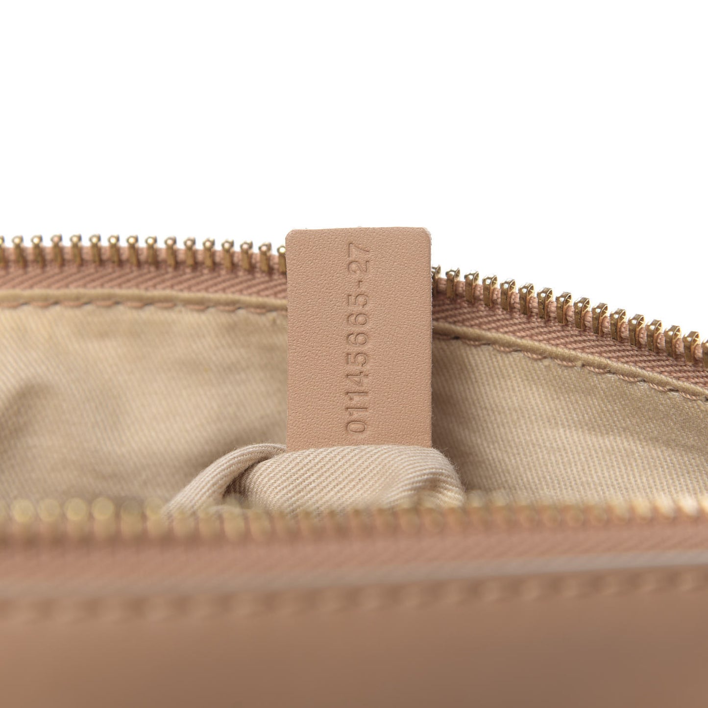 Calfskin Medium Marcie Metal Bar Trim Satchel Beige