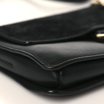 Chloe Suede Calfskin Small Faye Shoulder Bag Black 8 of 10
