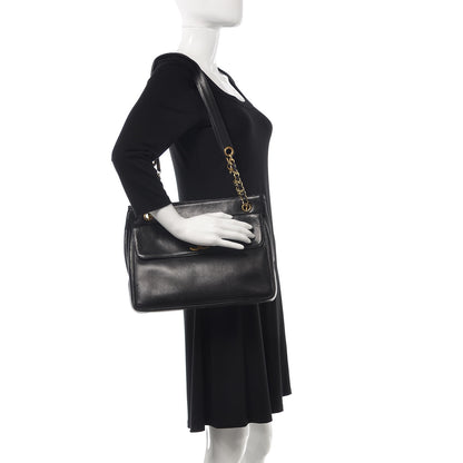 Chanel Lambskin CC Shoulder Bag Black 1 of 8