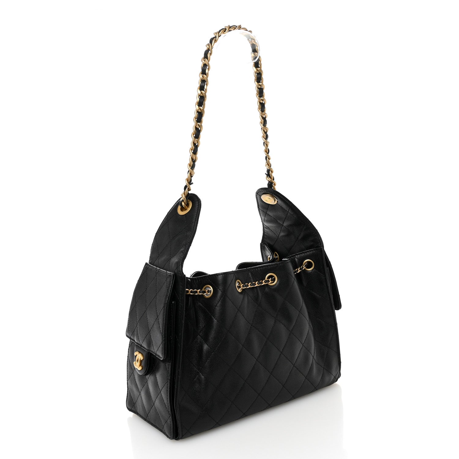 Chanel Caviar Quilted Small Chanel 25 Handbag Black 3 of 11