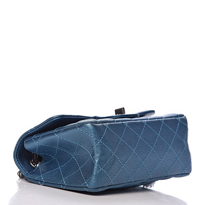 Chanel Metallic Sheepskin Quilted 2.55 Reissue Mini Flap Blue 4 of 11