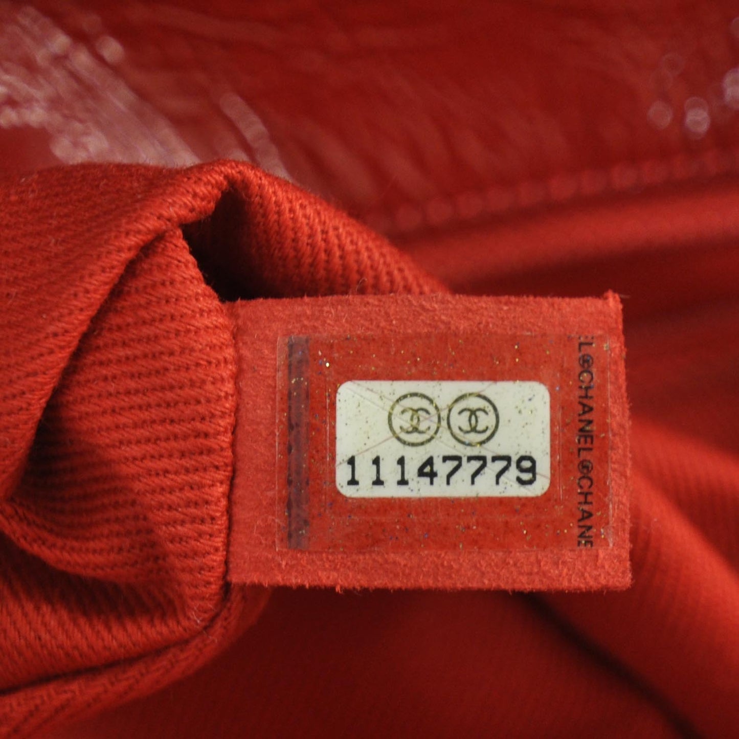 Patent Frame Flap Bag Red