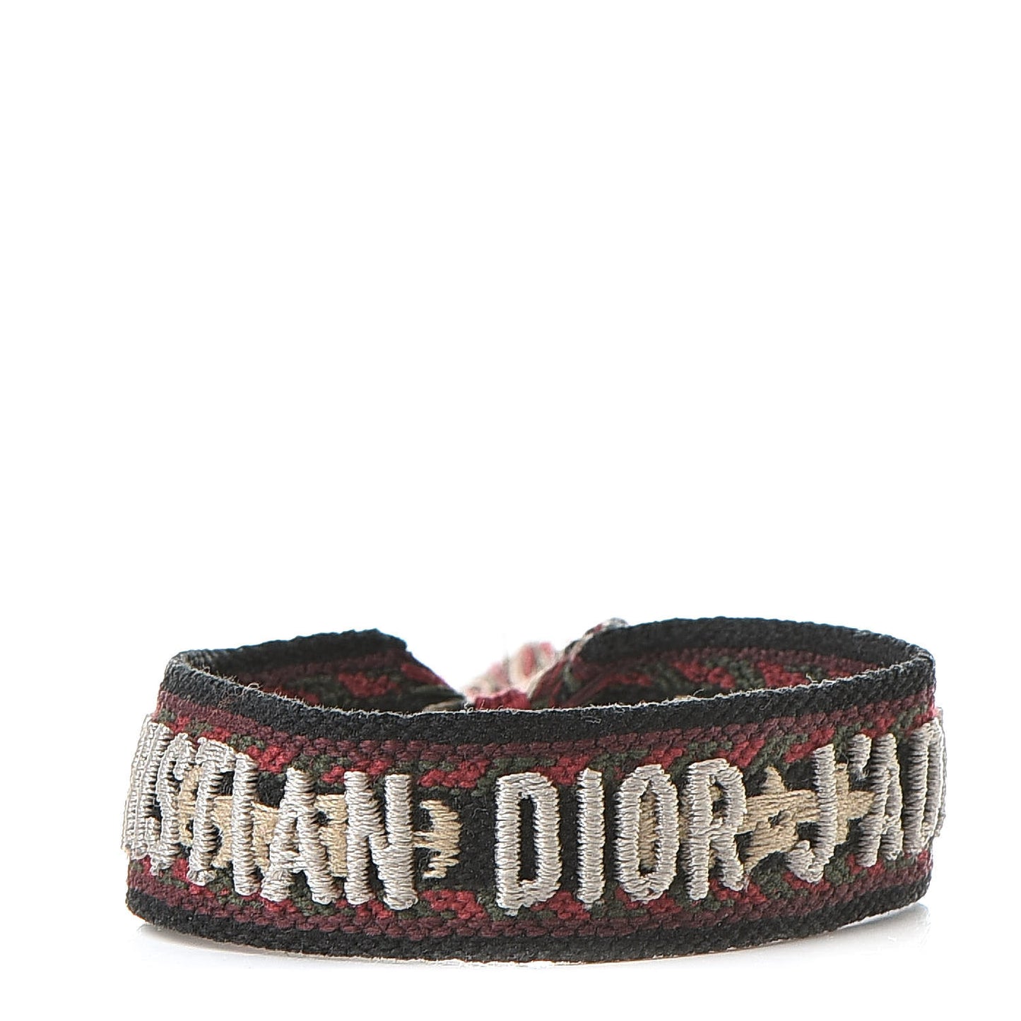 Woven Cotton J'Adior Friendship Bracelet Red Multicolor