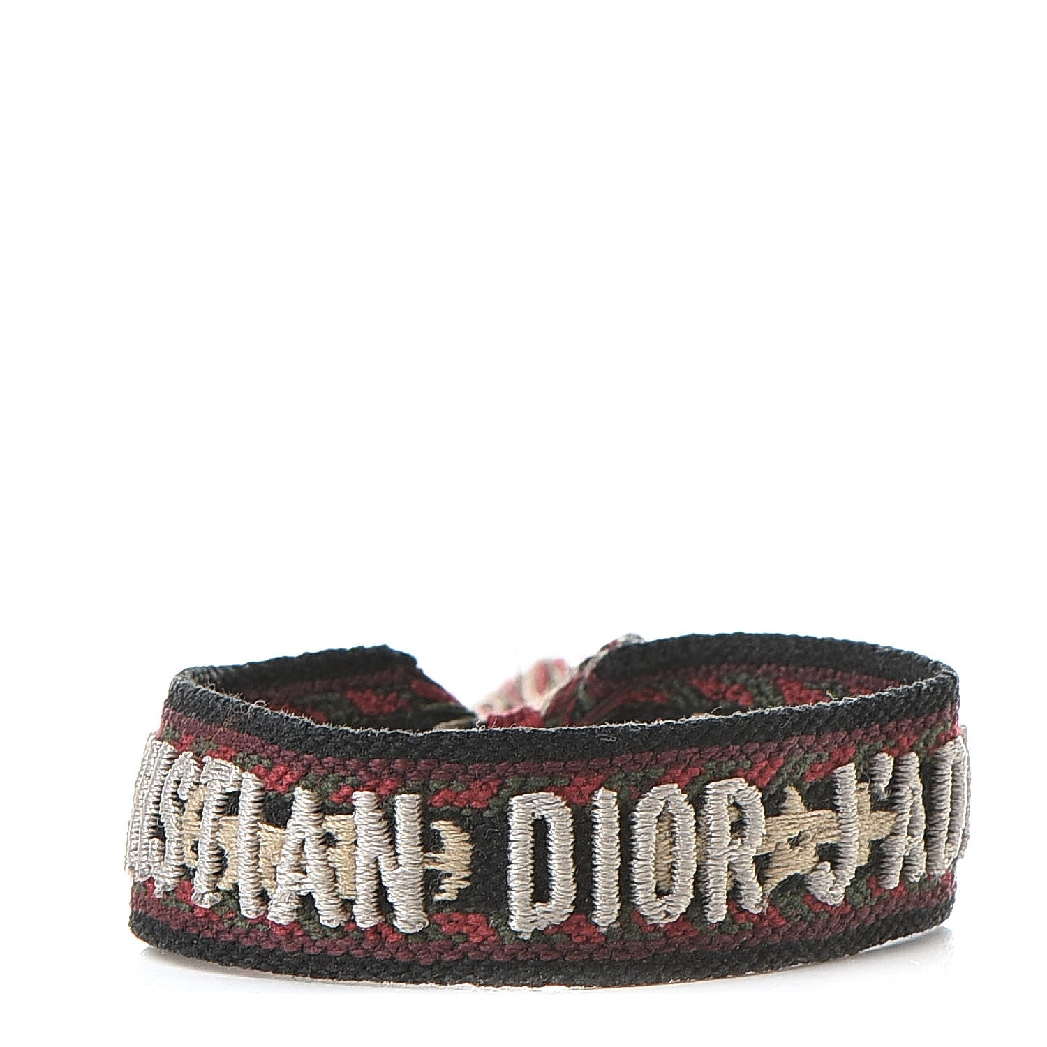Christian Dior Woven Cotton J'Adior Friendship Bracelet Red Multicolor 1 of 4