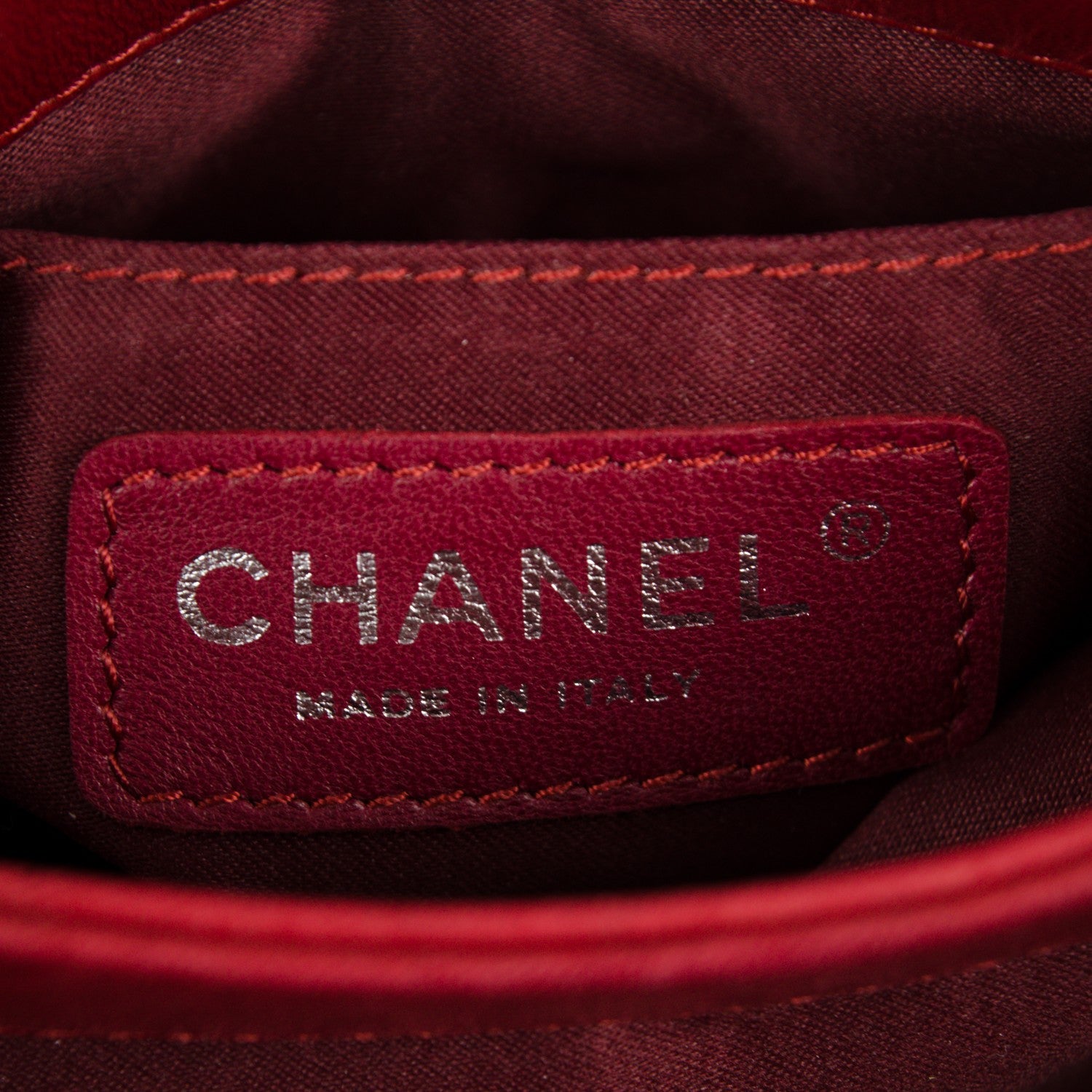 Chanel Lambskin Quilted Mini Chanel 3 Flap Red 7 of 9