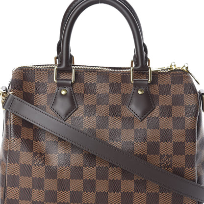 Louis Vuitton Damier Ebene Speedy Bandouliere 25 8 of 10