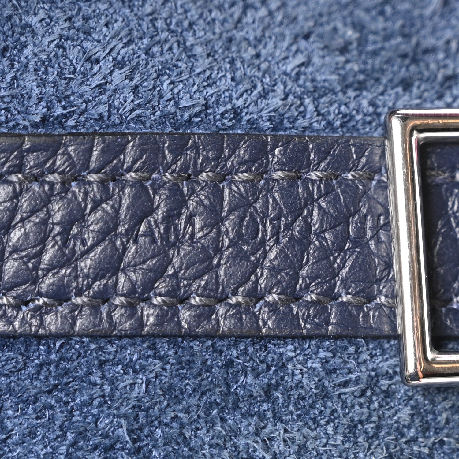 Hermes Taurillon Clemence Picotin Lock 22 MM Bleu Nuit Rose