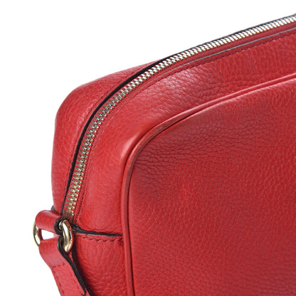 Gucci Pebbled Calfskin Small Soho Disco Bag Tabasco Red 17 of 19