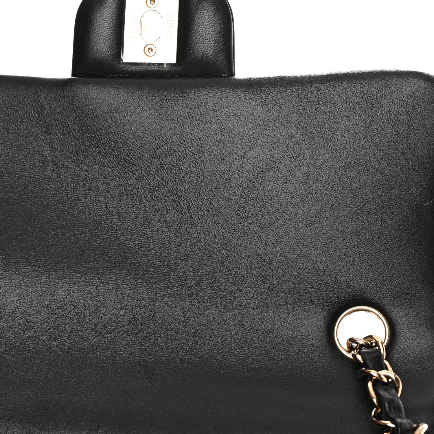 Chanel Lambskin Quilted Mini Rectangular Flap Black 12 of 13