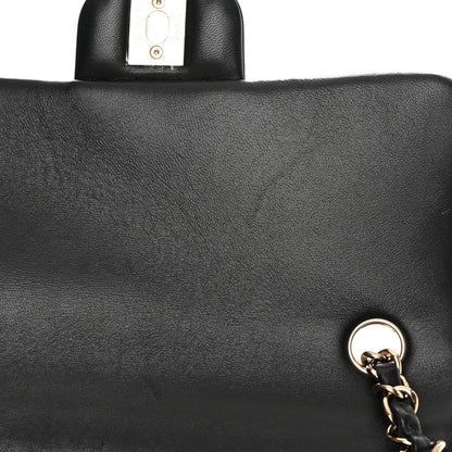 Chanel Lambskin Quilted Mini Rectangular Flap Black 12 of 13