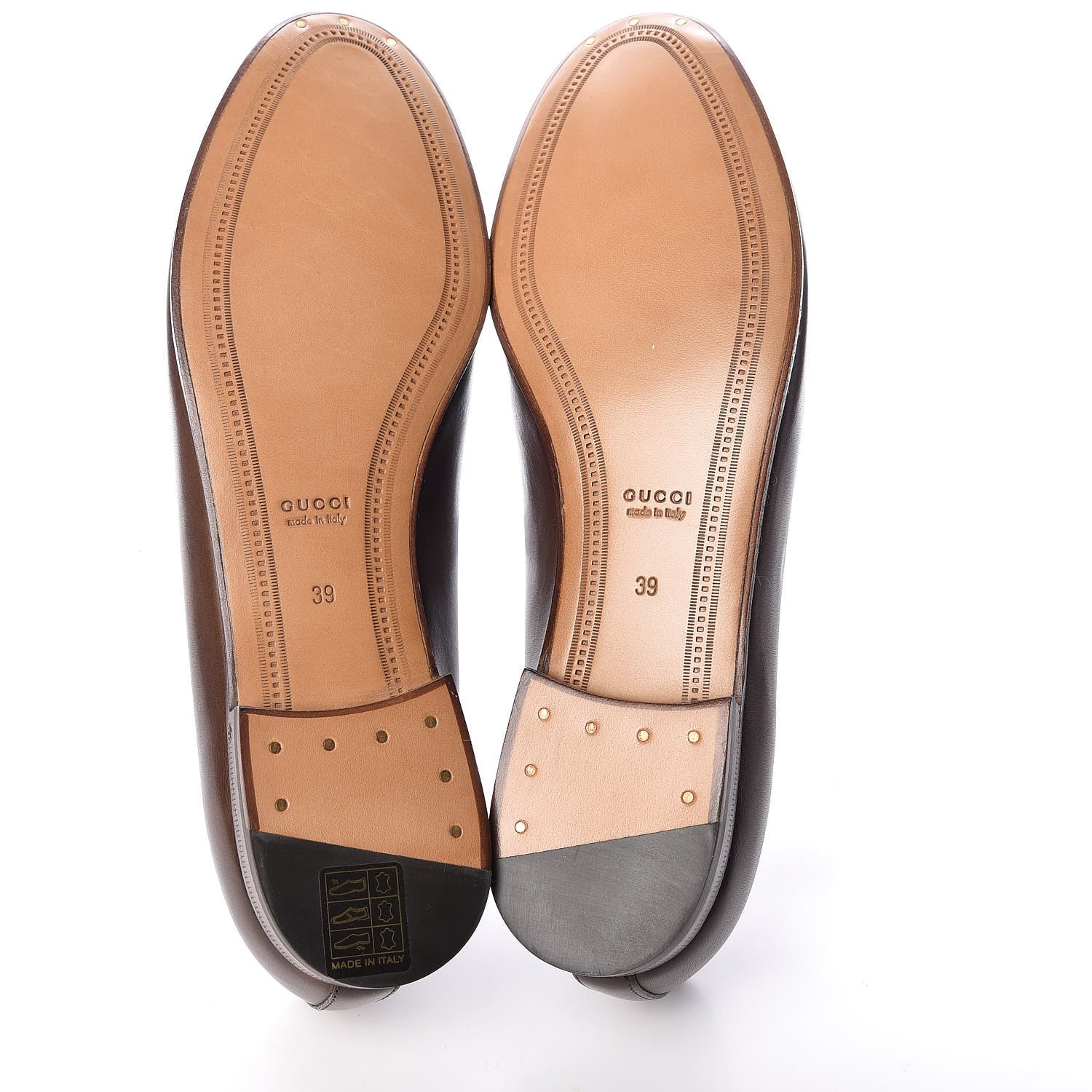 Gucci Calfskin Womens Jordaan Loafers 39 Fondente Brown 5 of 8