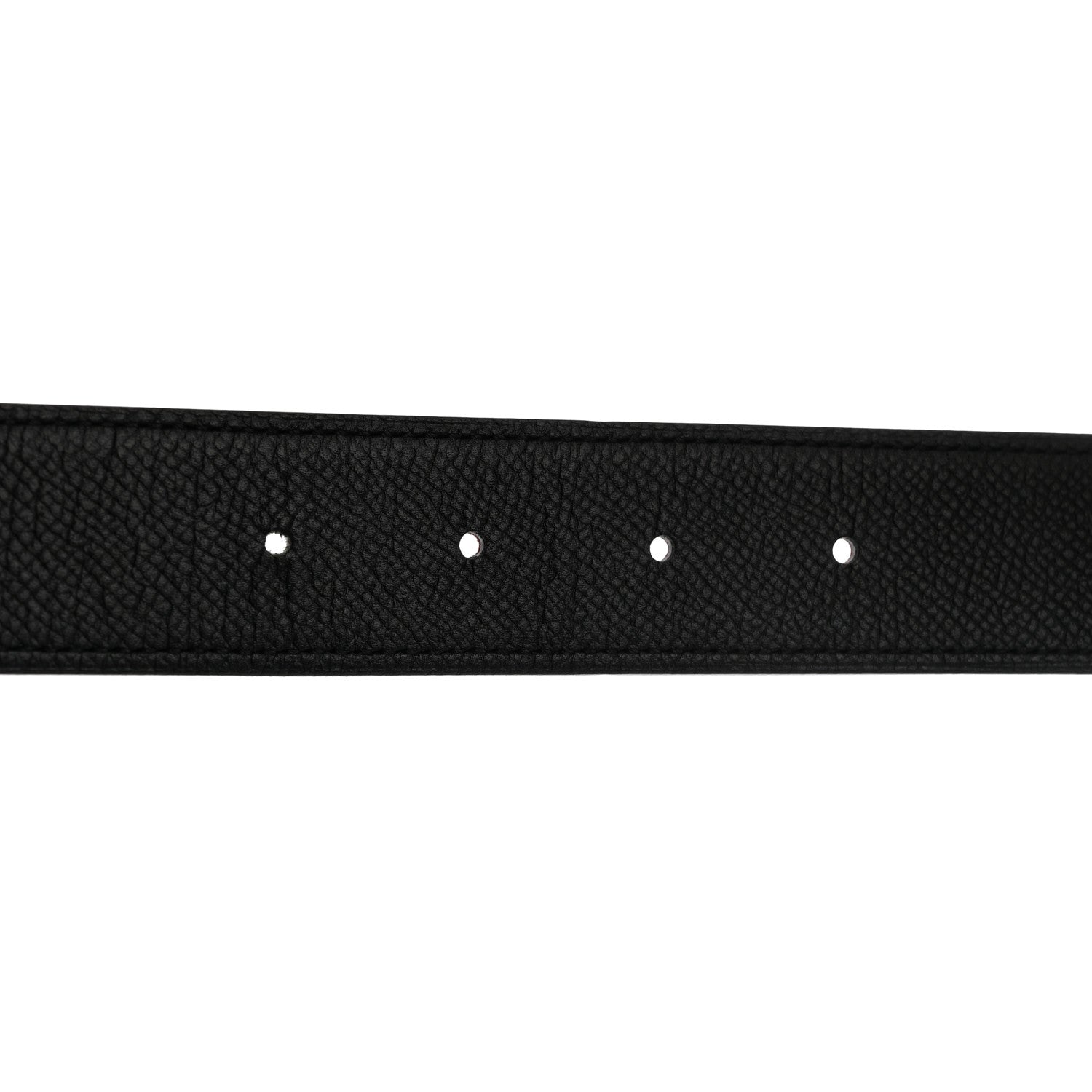 Hermes Epsom 24mm Belt 85 Black Rouge Casaque 6 of 9
