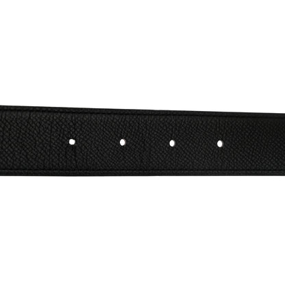 Hermes Epsom 24mm Belt 85 Black Rouge Casaque 6 of 9