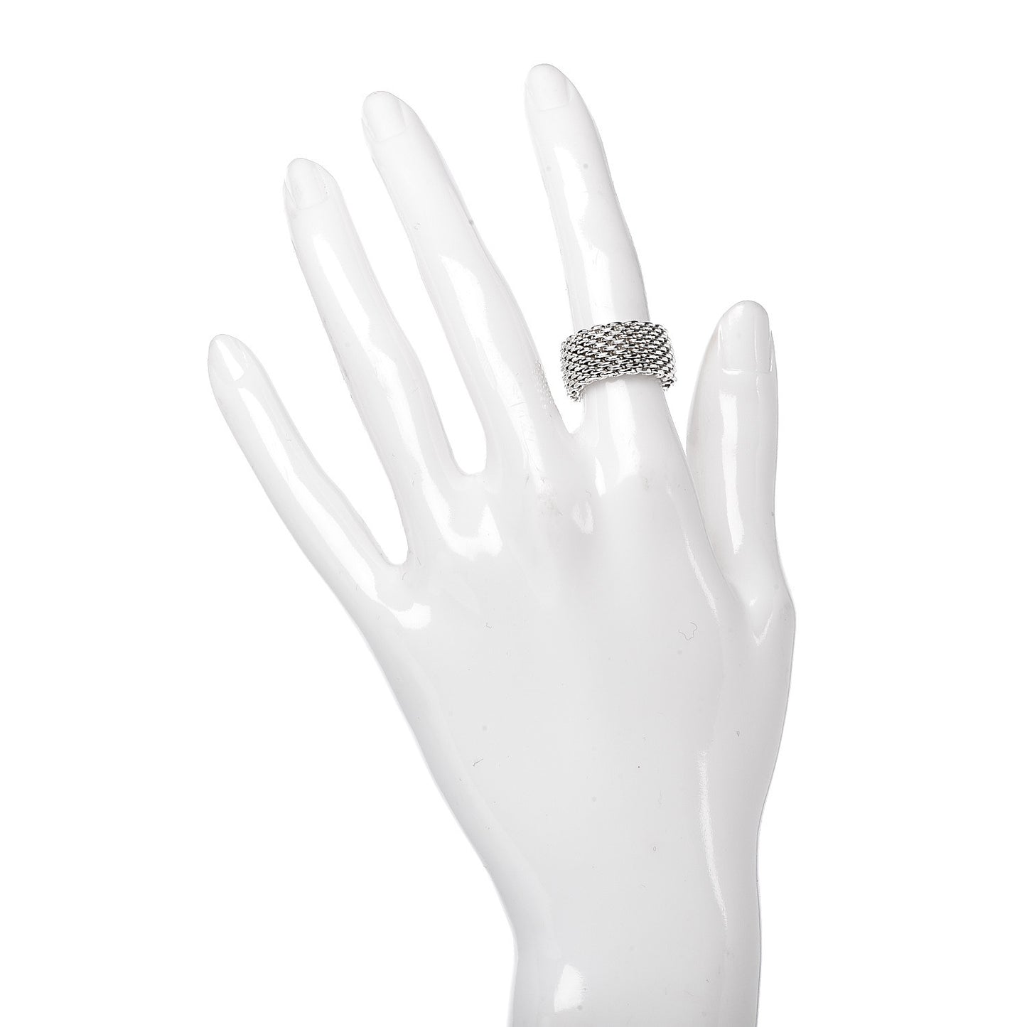 Sterling Silver Mesh Somerset Ring 48 4.5