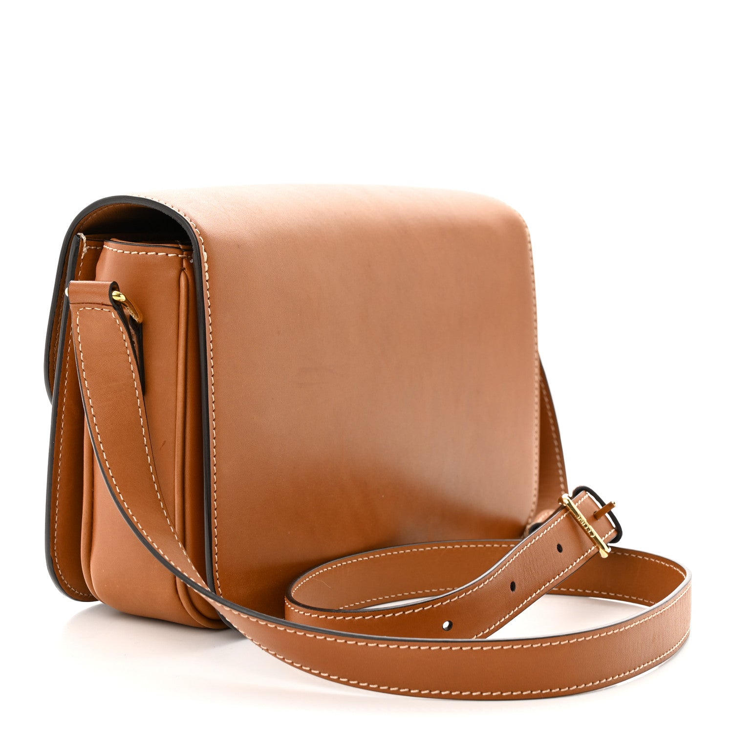 Celine Natural Calfskin Medium Triomphe Tan 3 of 11