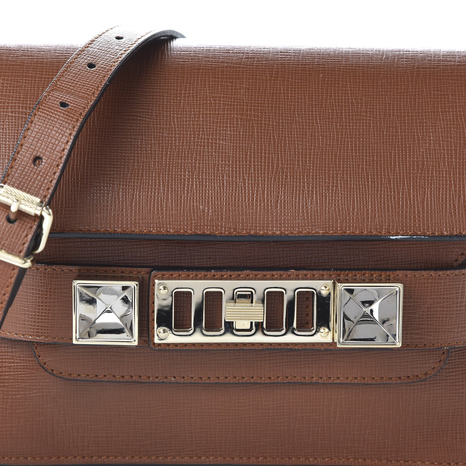 Proenza Schouler Linosa Calfskin PS11 Classic Shoulder Bag Nice Tan 10 of 10