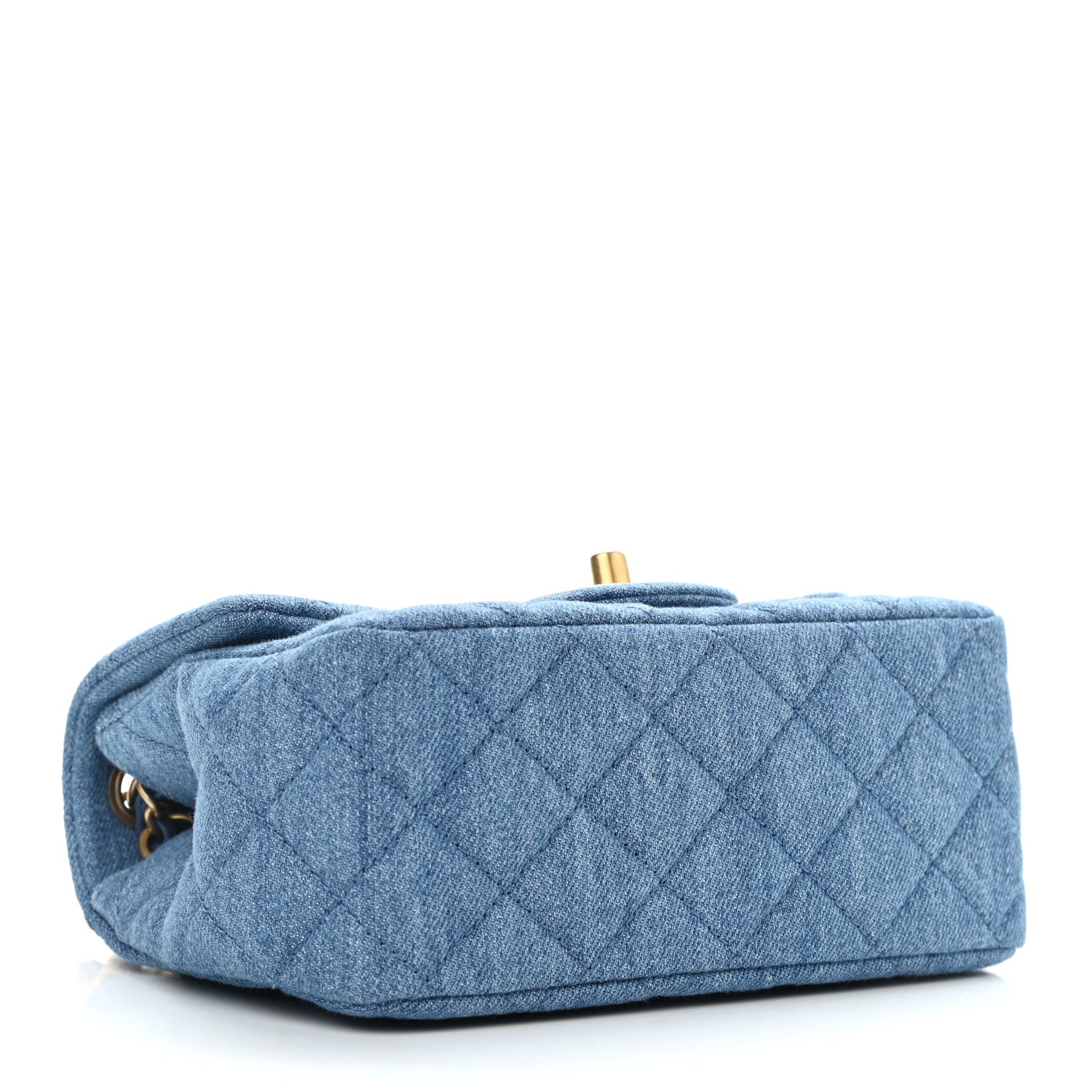 Chanel Denim Quilted Mini Pearl Crush Flap Blue 4 of 11