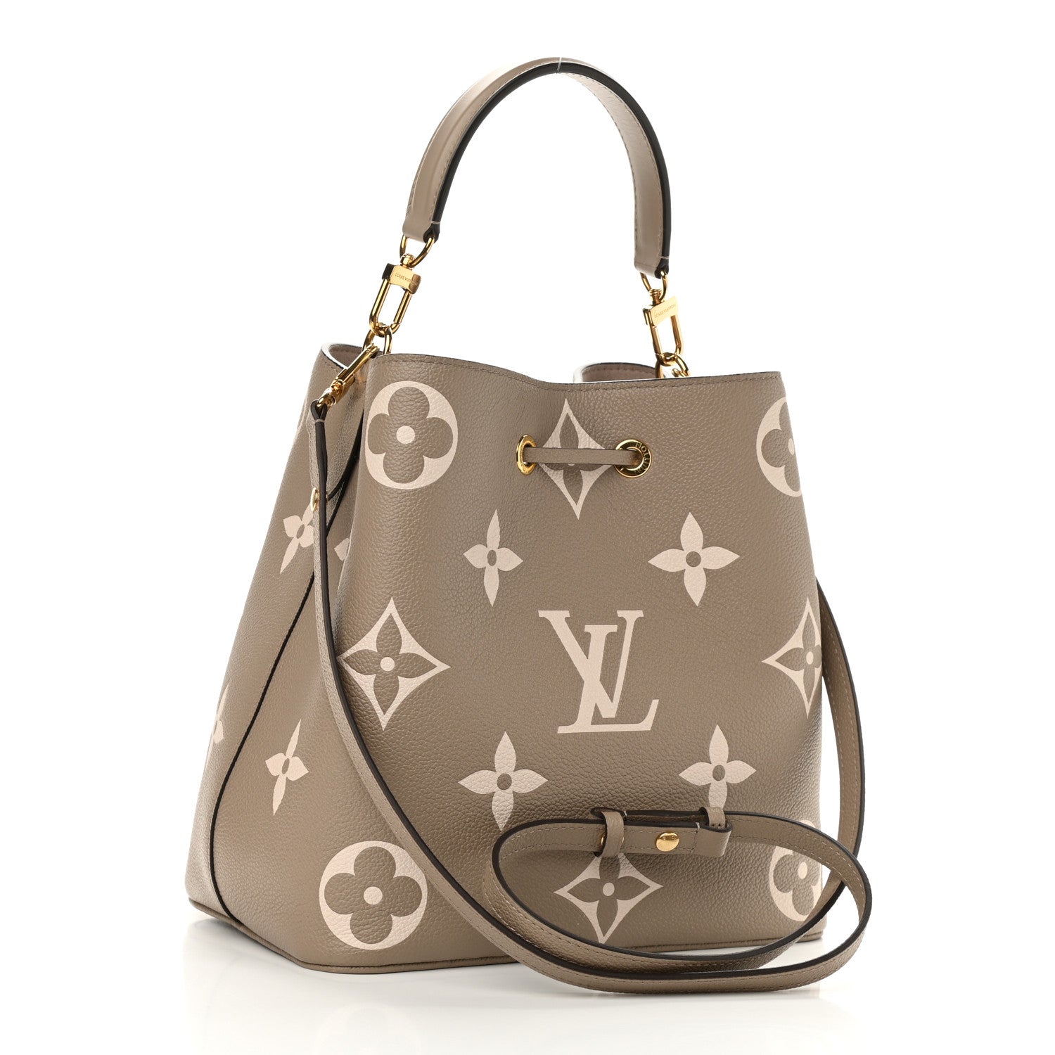 Louis Vuitton Empreinte Monogram Giant Neonoe MM Tourterelle Creme 4 of 12