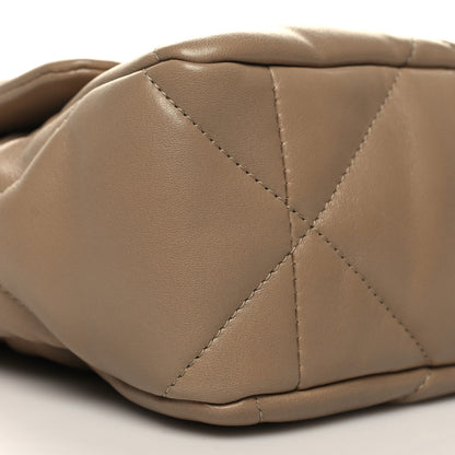 Chanel Lambskin Quilted Large Chanel 19 Flap Dark Beige 9 of 11