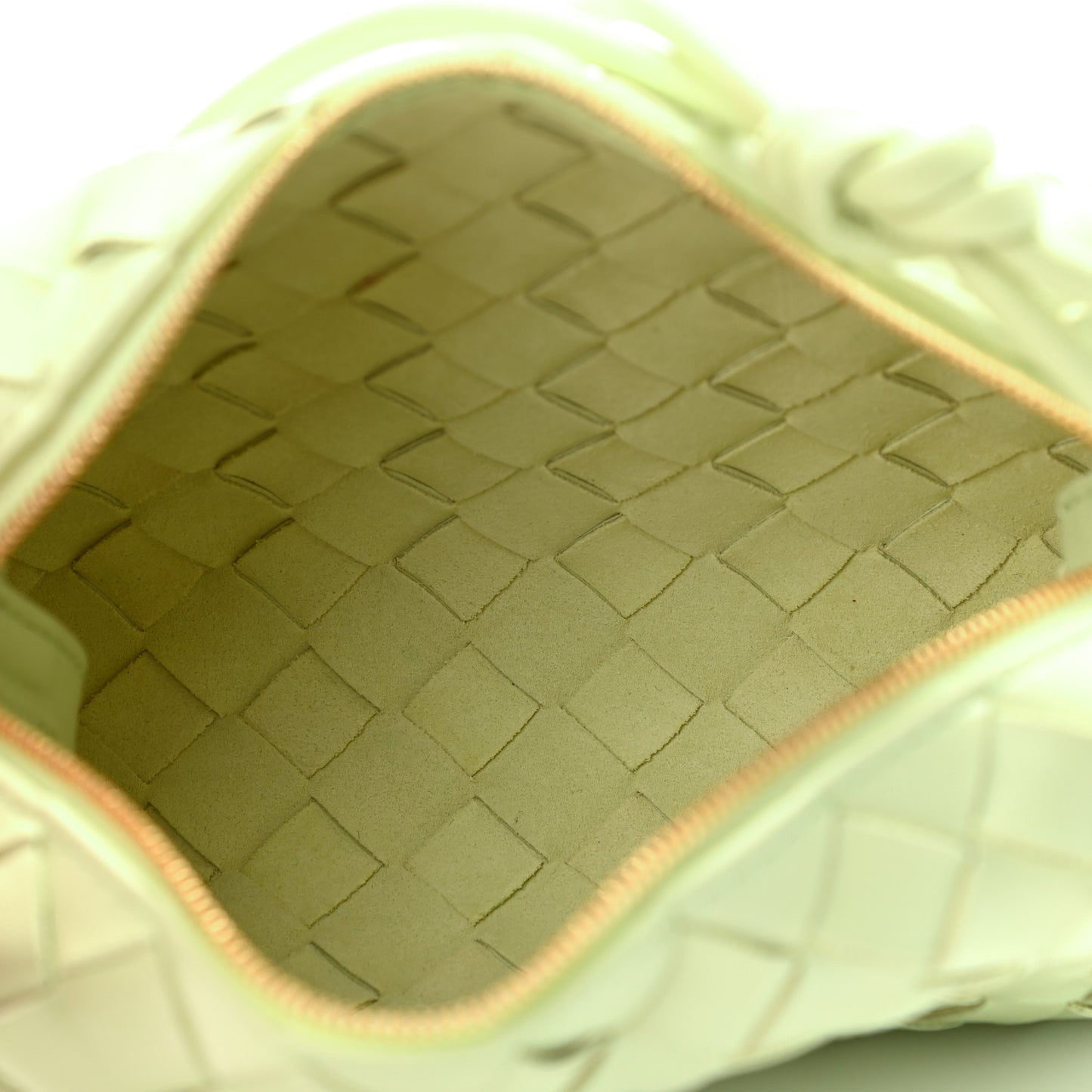 Nappa Intrecciato Mini Loop Camera Bag Lemon Washed