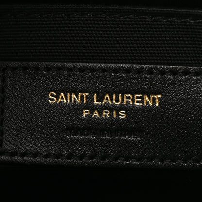 Saint Laurent Calfskin Matelasse Monogram Lou Camera Bag Black 6 of 12