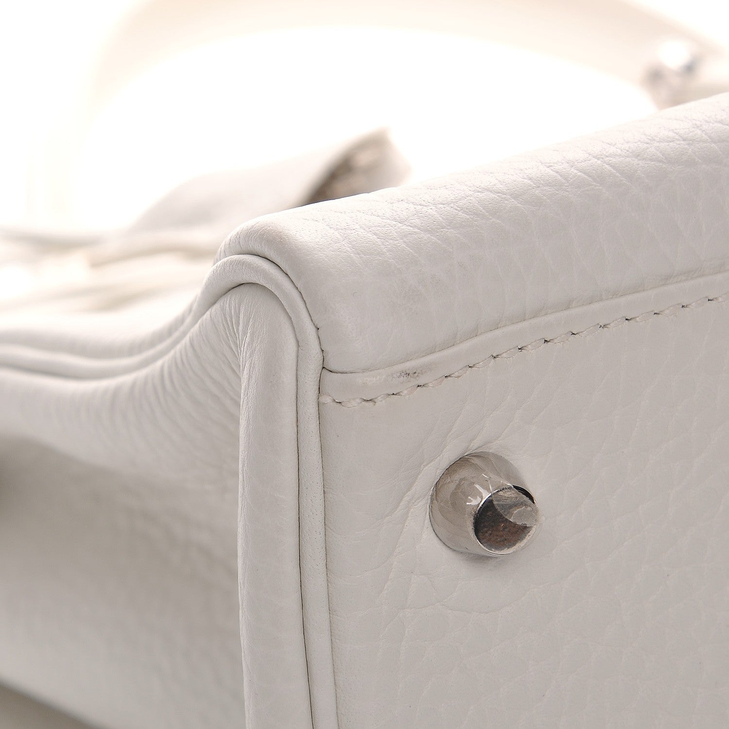 Hermes Taurillon Clemence Kelly Retourne 35 White 3 of 26