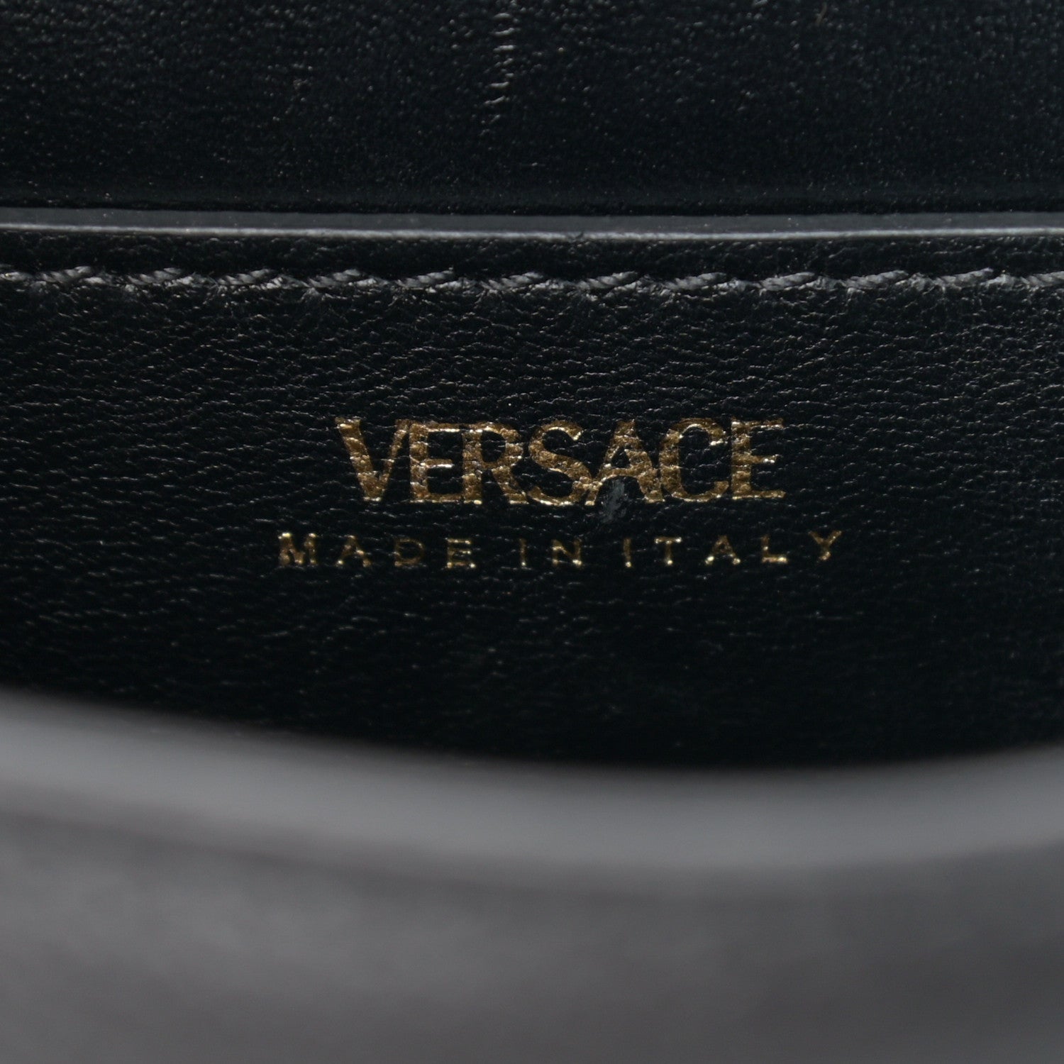 Versace Grained Calfskin Small La Medusa Top Handle Bag Black 6 of 11