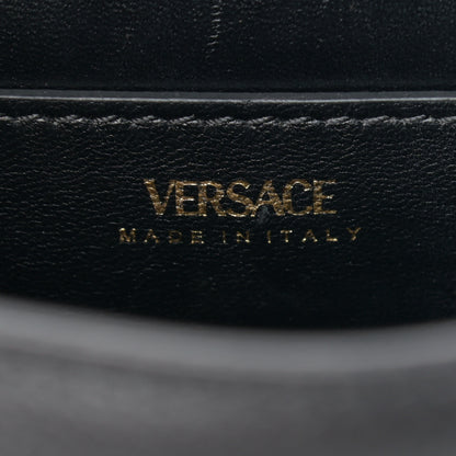 Versace Grained Calfskin Small La Medusa Top Handle Bag Black 6 of 11