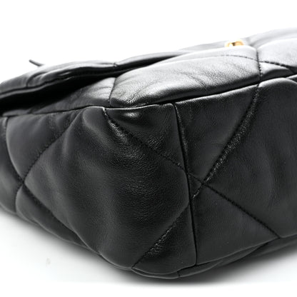 Chanel Lambskin Quilted Large Chanel 19 Flap Black 9 of 10