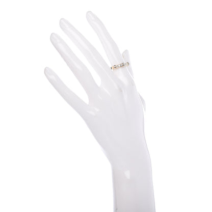 Cartier 18K Yellow White Gold Diamond Contessa Band Ring 49 4.75 2 of 6