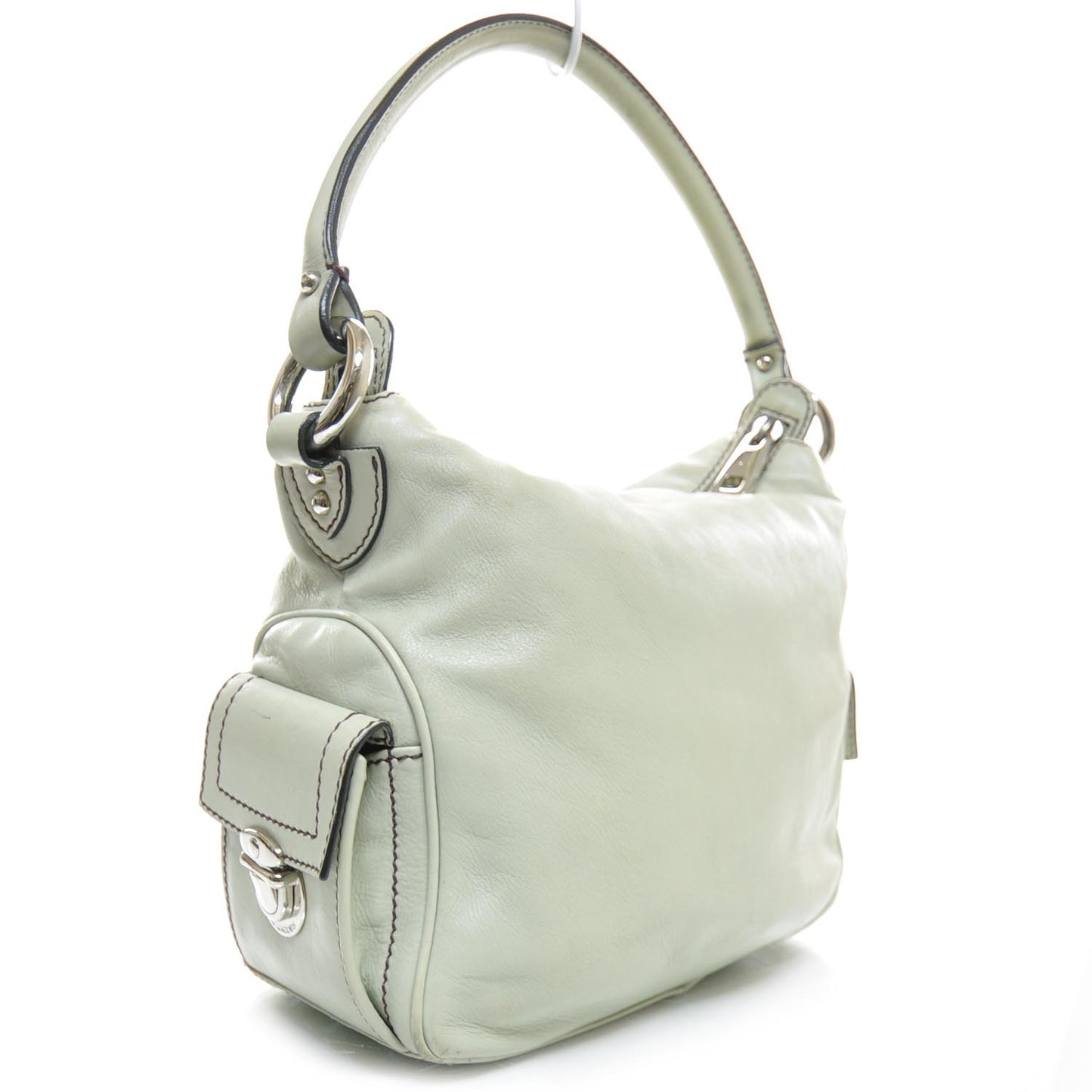Leather Multipocket Hobo Thistle Green