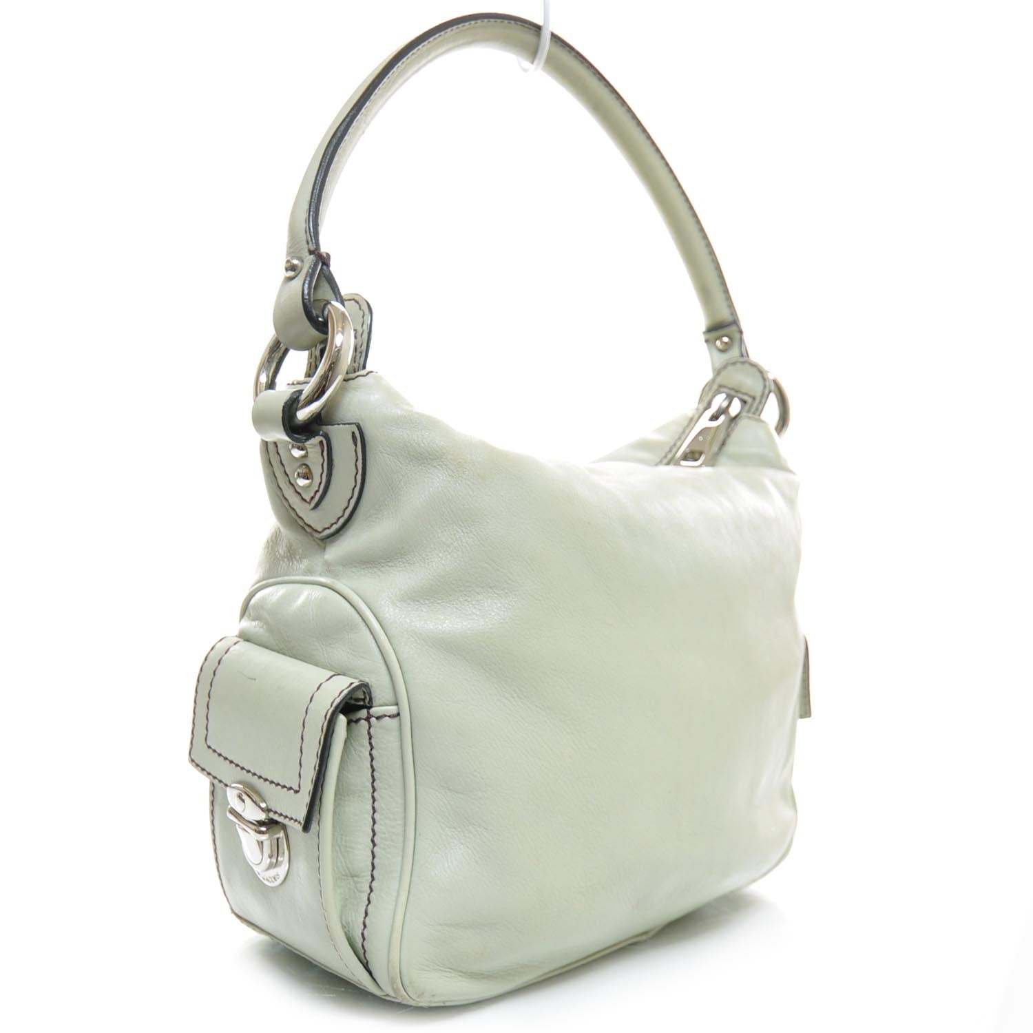 Marc Jacobs Leather Multipocket Hobo Thistle Green 2 of 10