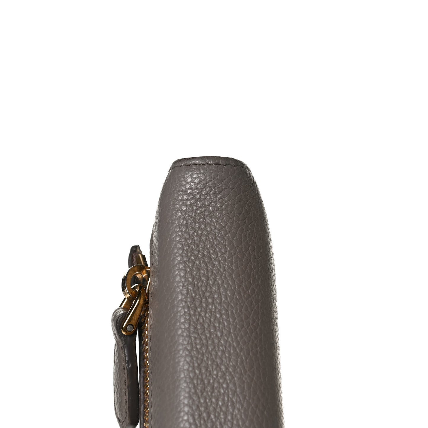 Vitello Daino Metal Continental Flap Wallet Argilla
