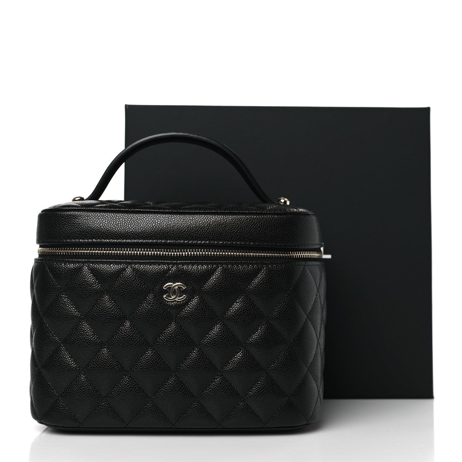 Chanel Caviar Quilted Large Vanity Pouch Black 3 of 11