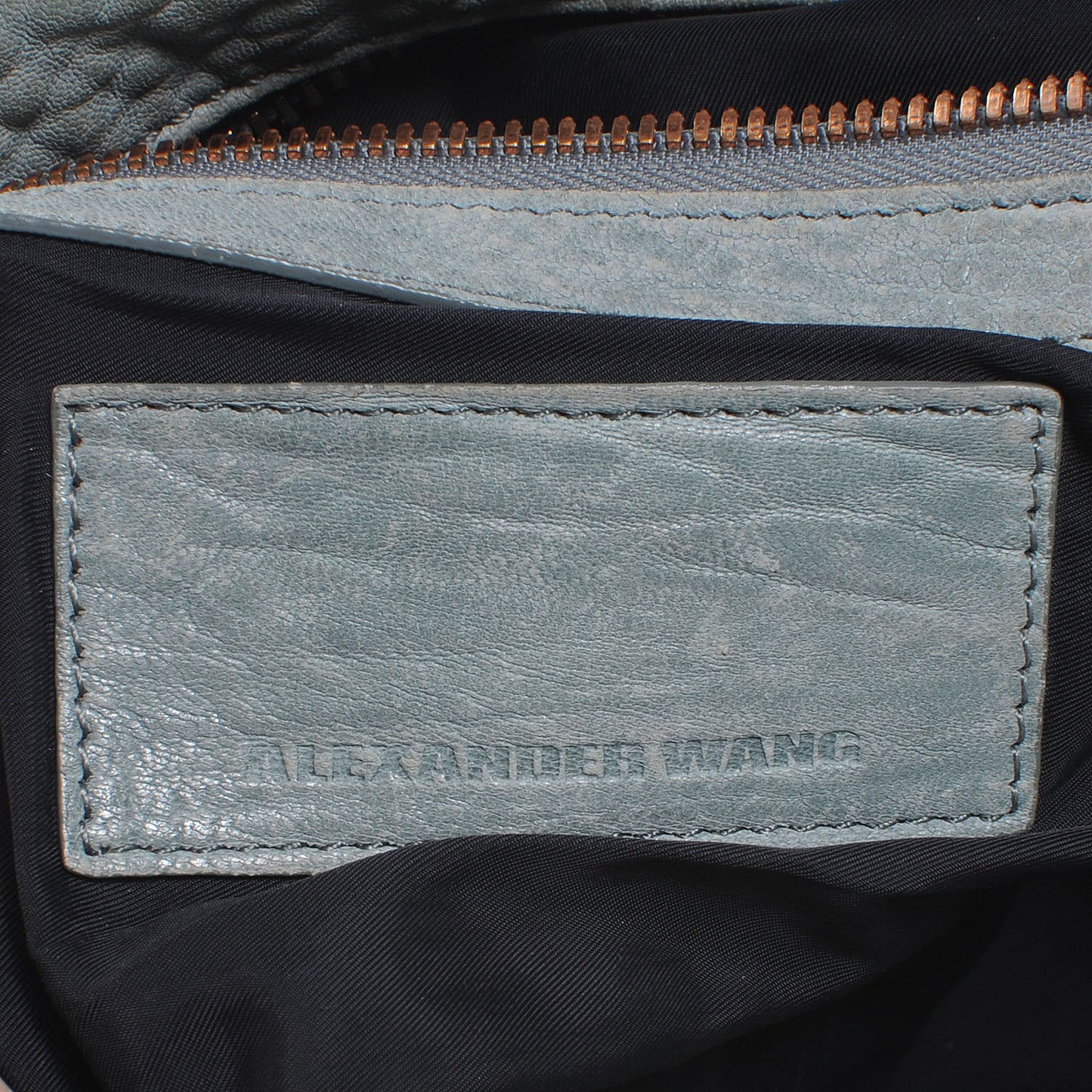 Leather Rocco Satchel Grey