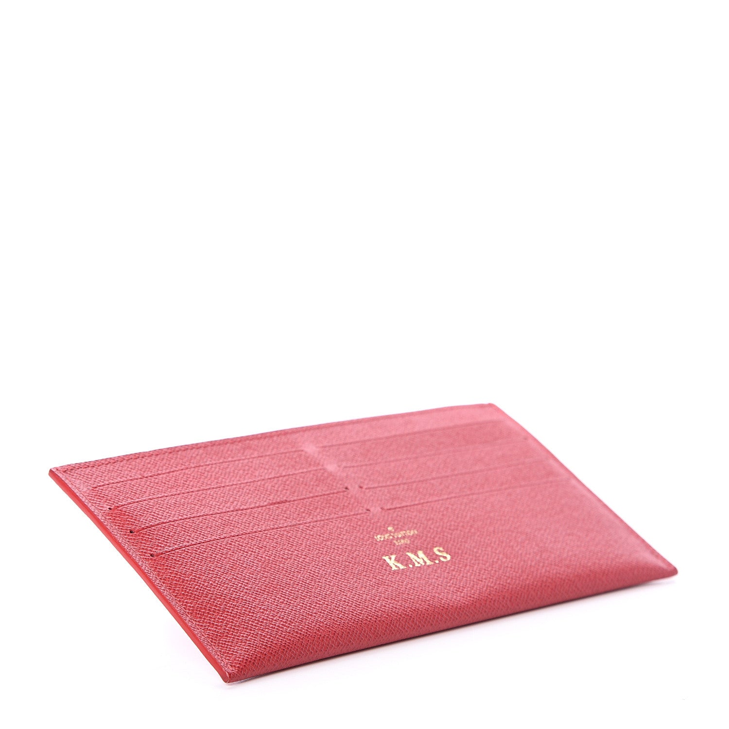 Louis Vuitton Calfskin Felicie Card Holder Insert Cherry 3 of 4